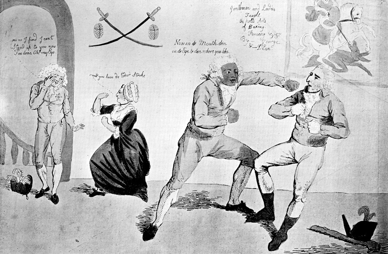 Szent György és a sárkány és Mademoiselle Riposting, 1789 alkotó: Unbekannt