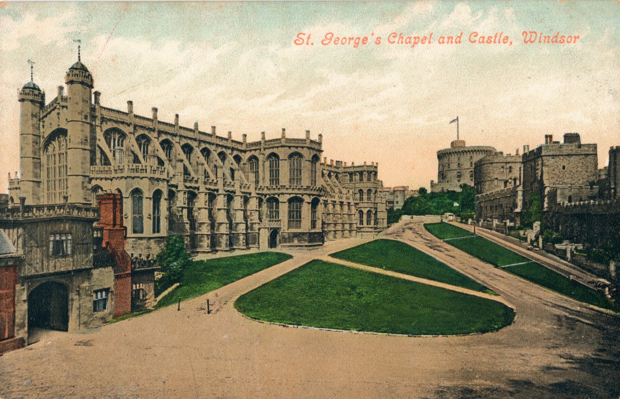 St. Georges kápolna és kastély, Windsor, 1910. alkotó: Unbekannt