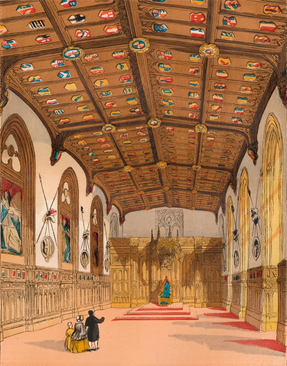 St. Georges Hall, Windsor, 1845, 1864 alkotó: Unbekannt