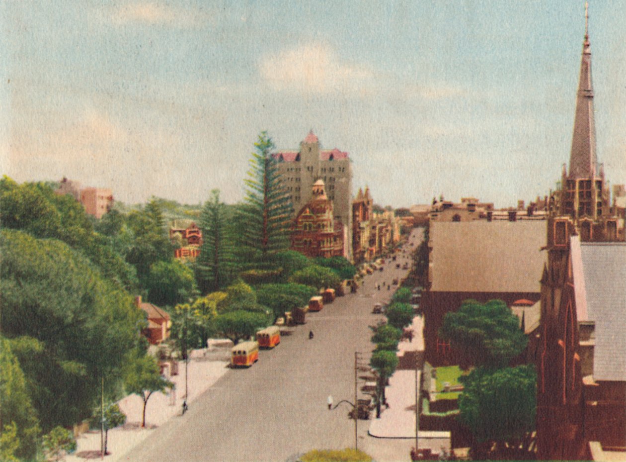 St. Georges Terrace, Nyugatra nézve, 1947. alkotó: Unbekannt