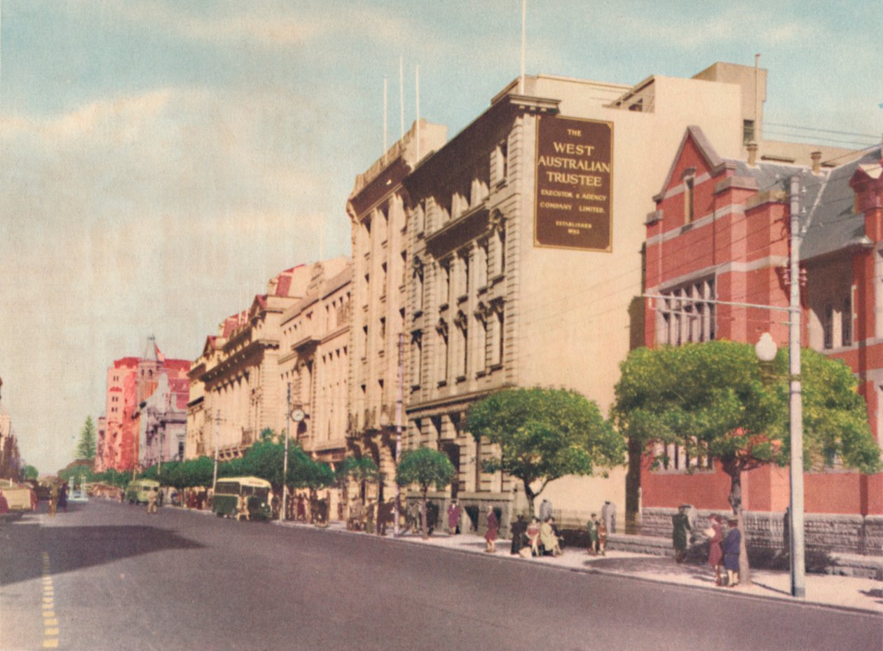 St. Georges Terrace, 1947. alkotó: Unbekannt