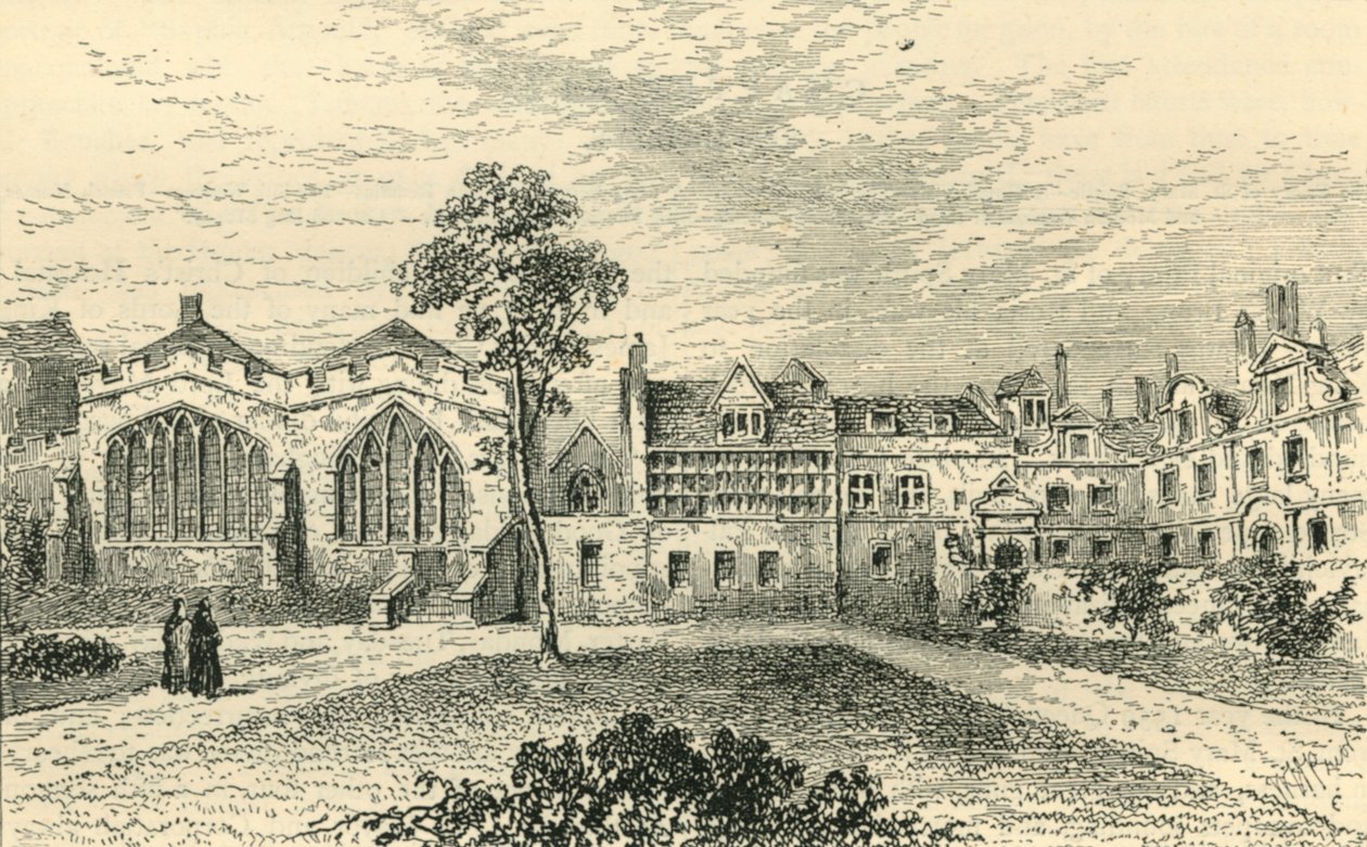 St. Helens Priory és Leathersellers Hall, c1799, c1872. alkotó: Unbekannt