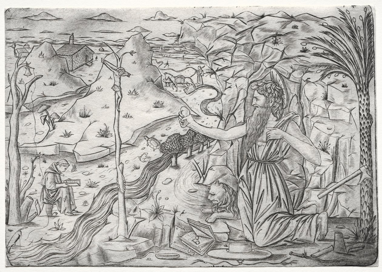 Bűnbánati Szent Jeromos c. 1480-1500. alkotó: Unbekannt