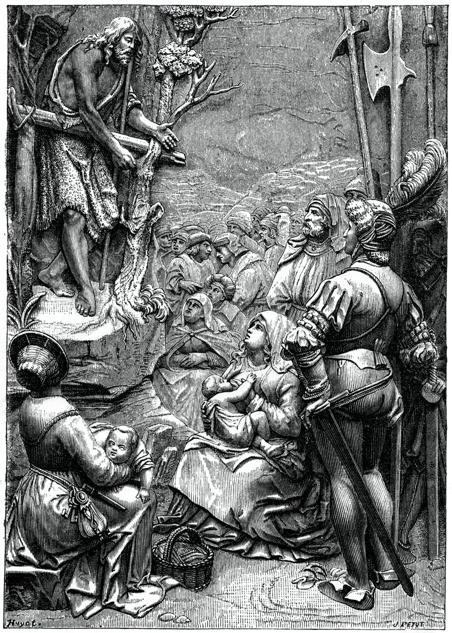 Keresztelő Szent János prédikáció a sivatagban, 16. század, 1870 alkotó: Unbekannt