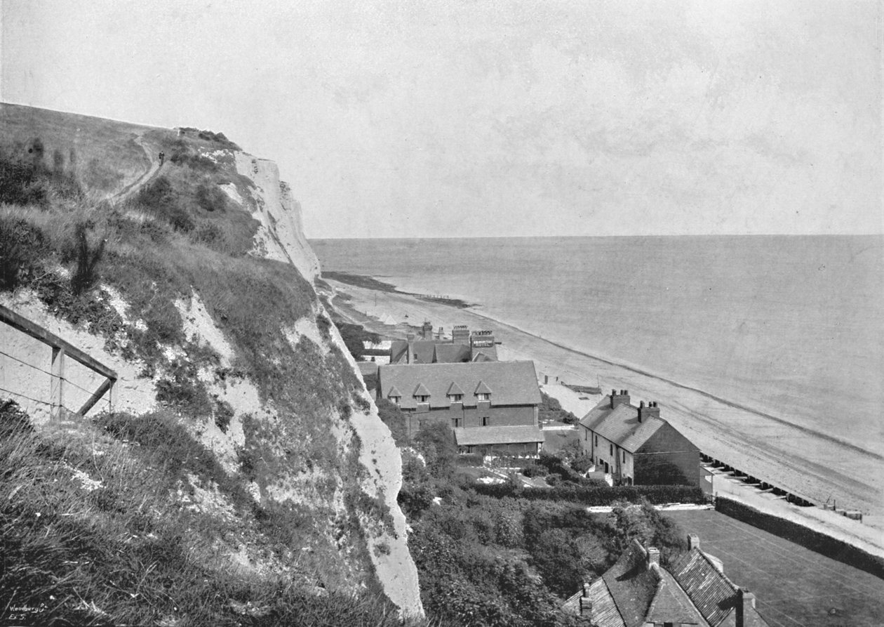 St. Margarets Bay – A szálloda, a sziklákról, 1895 alkotó: Unbekannt