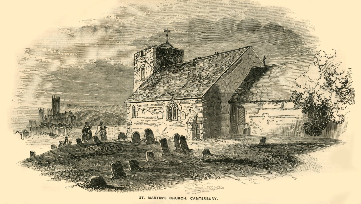 St Martins Church, Canterbury, Kent, 1850. alkotó: Unbekannt