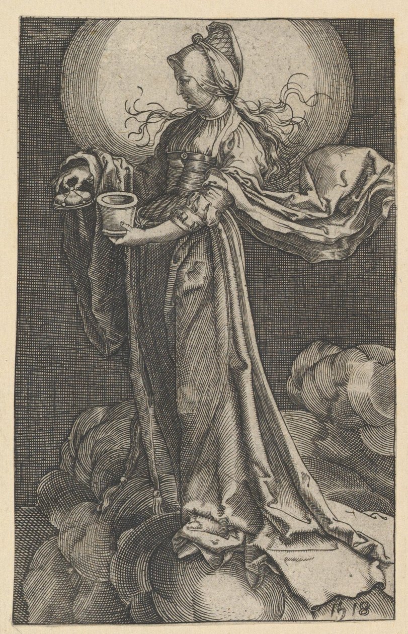 Szent Mária Magdolna a felhőkön példány, 1518. alkotó: Unbekannt