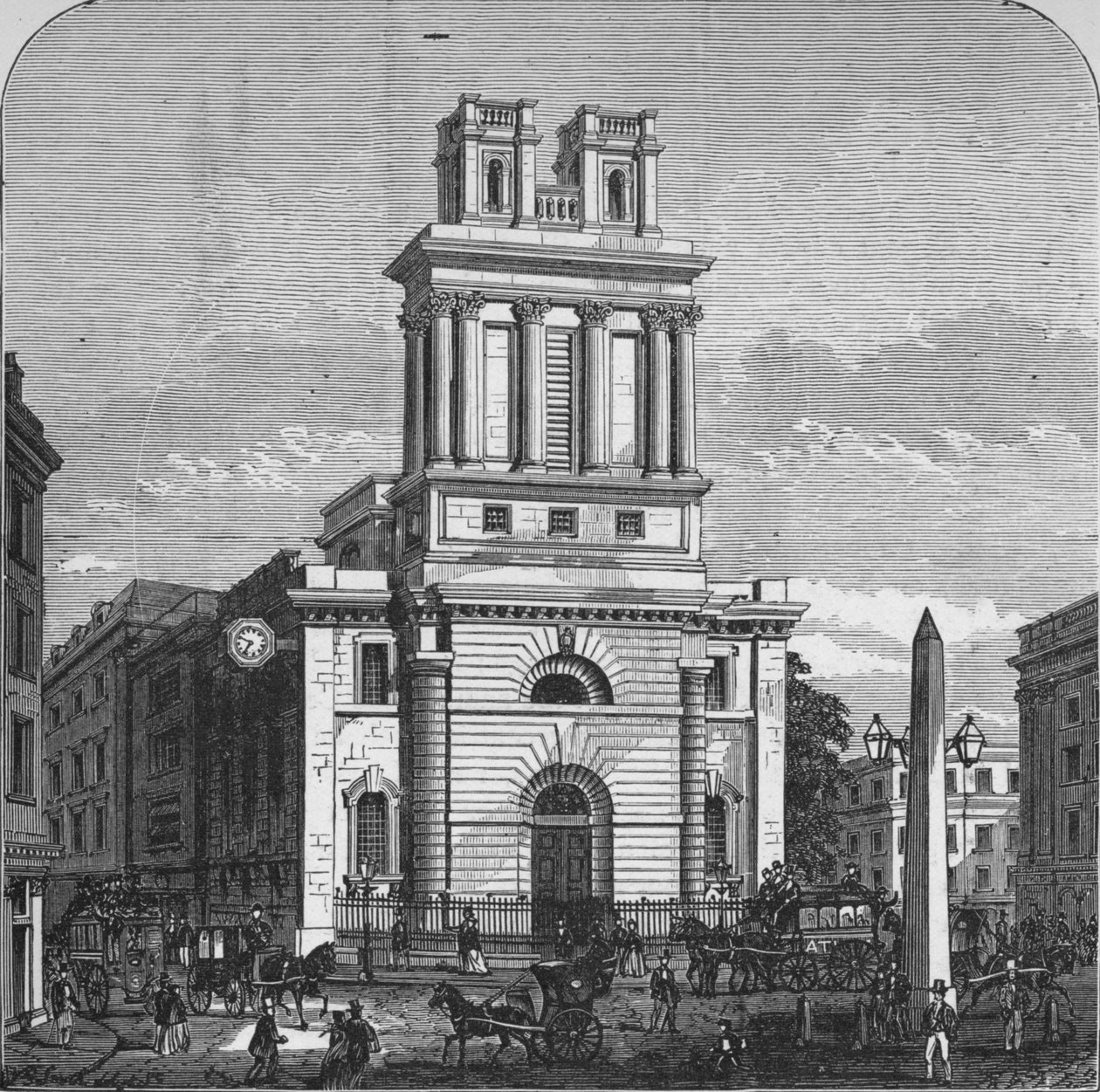 St. Mary Woolnoth, 1890 alkotó: Unbekannt