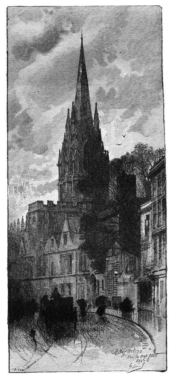St Marys, Oxford, 1900 alkotó: Unbekannt