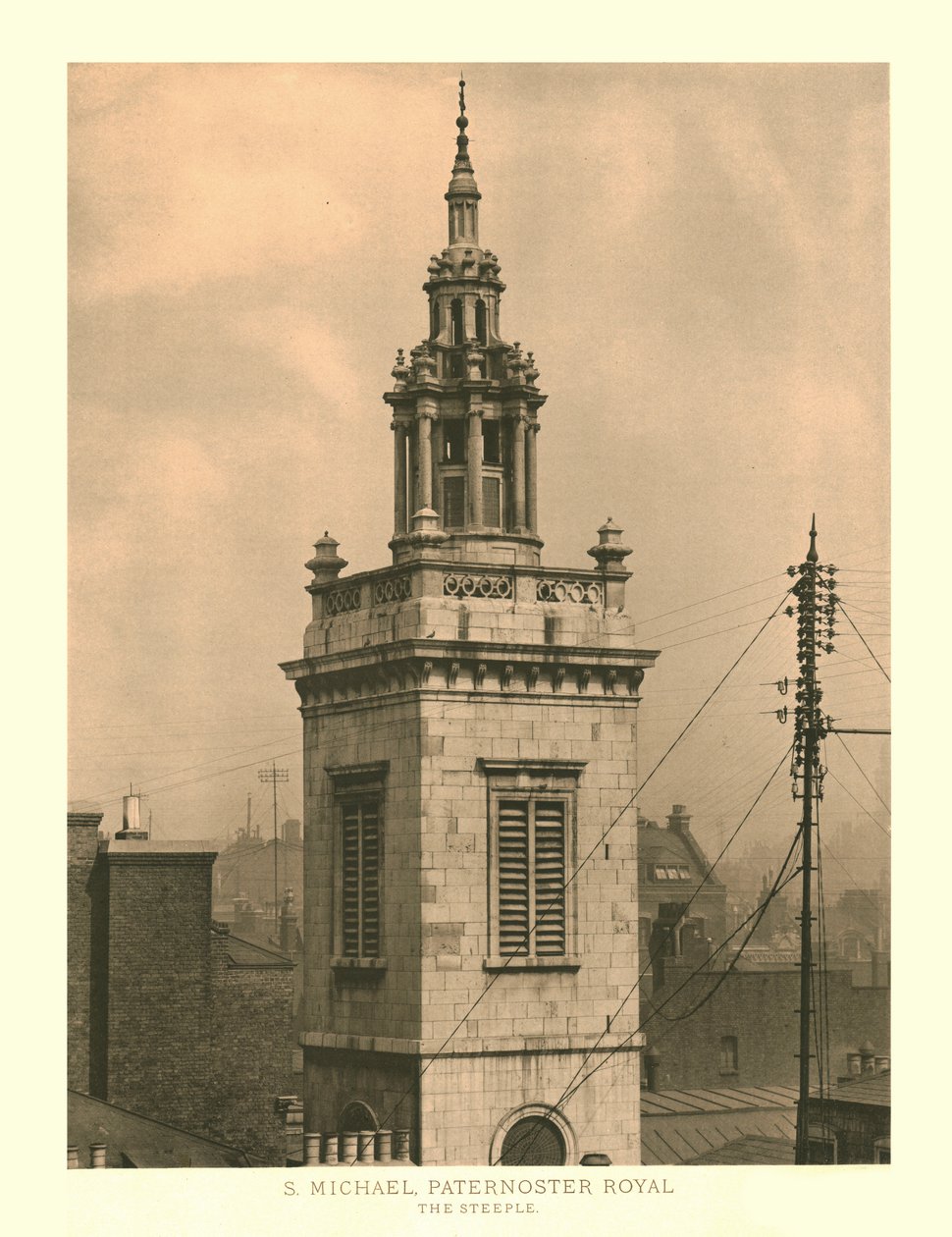 Szent Mihály, Paternoster Royal, The Steeple, 19. század közepe-vége. alkotó: Unbekannt