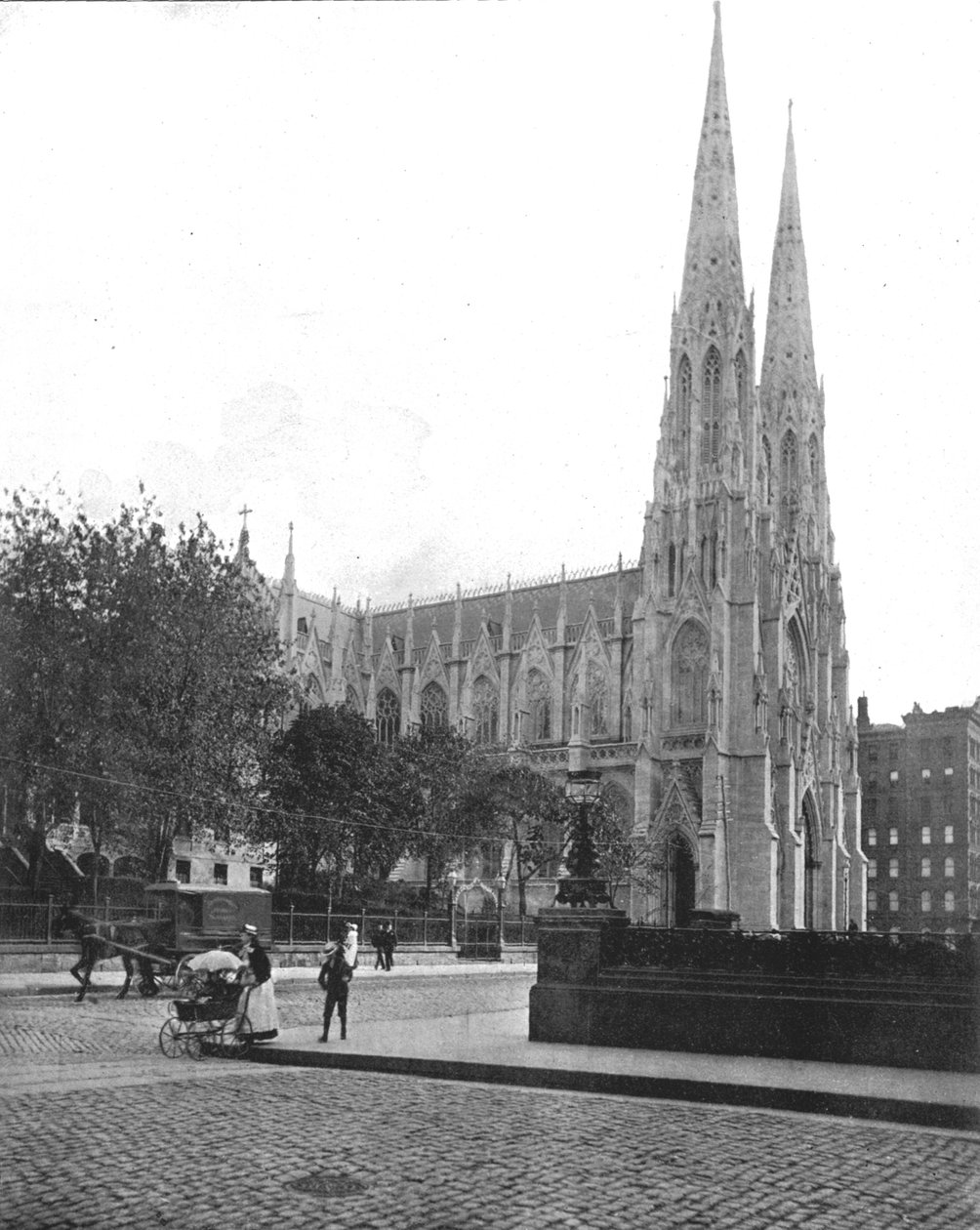 Szent Patrik székesegyház, New York, USA, 1900 körül. alkotó: Unbekannt