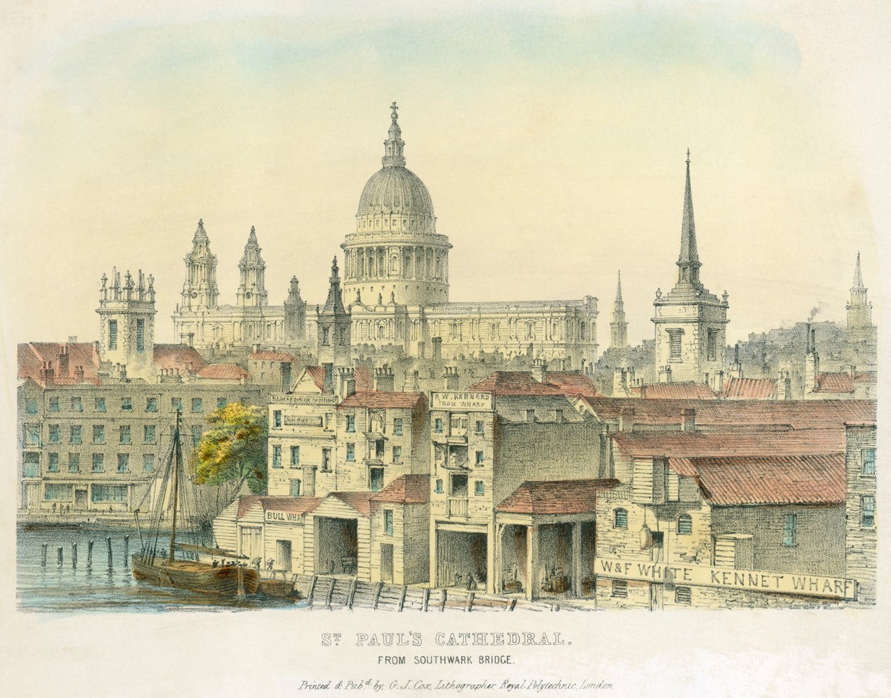 Szent Pál-székesegyház, London City, 1825 alkotó: Unbekannt