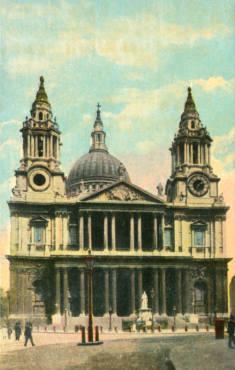 St. Pauls Cathedral, London, 1910. alkotó: Unbekannt