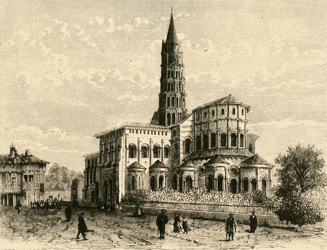 St. Sernin, Toulouse, 1890. alkotó: Unbekannt