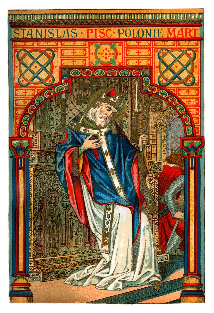 Szent Stanislas, 11. századi lengyel püspök és vértanú, 1886 alkotó: Unbekannt