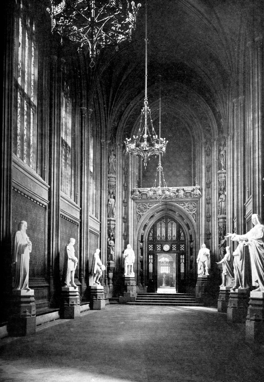 St Stephens Hall, Westminsteri palota, London, 1905 alkotó: Unbekannt
