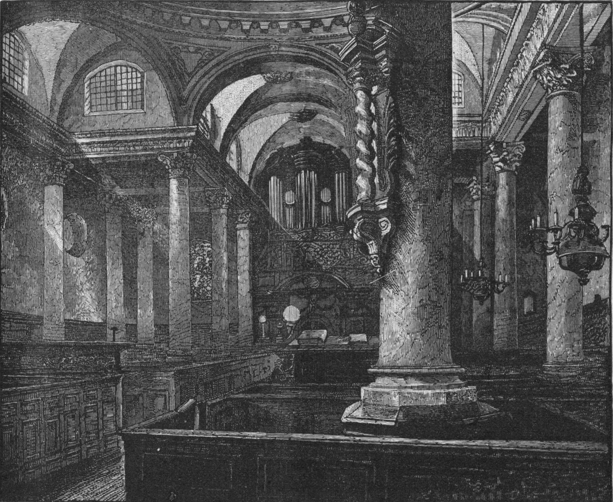 St. Stephens, Walbrook, 1890 alkotó: Unbekannt