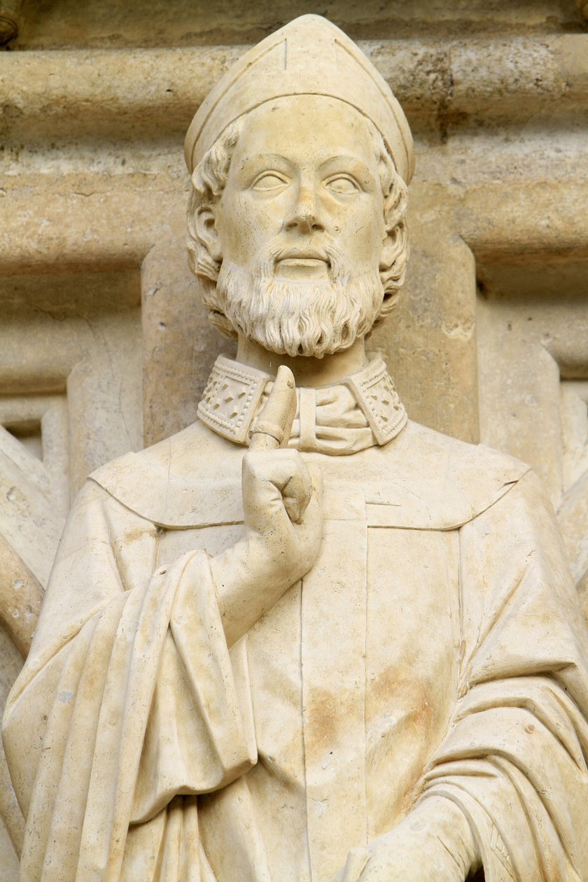 Szent Ursin. Szent István-székesegyház, Bourges, Franciaország alkotó: Unbekannt