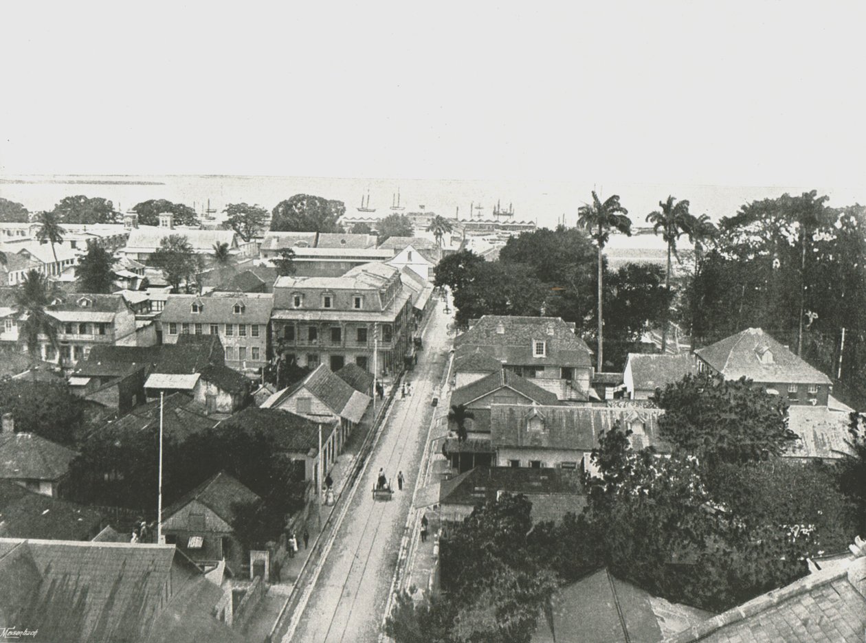 St Vincent Street, Port of Spain, Trinidad, 1895. alkotó: Unbekannt