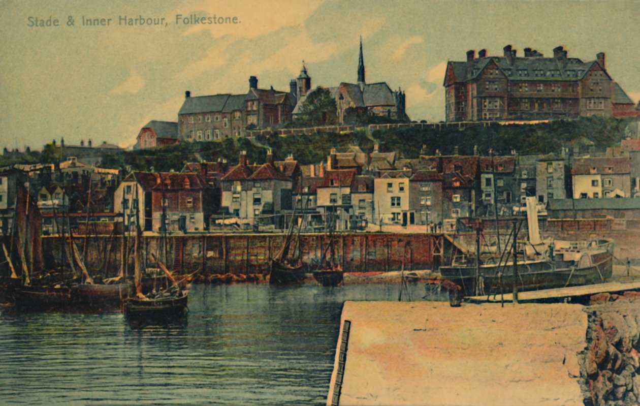 Stade & Inner Harbour, Folkestone, 19. század vége – 20. század eleje alkotó: Unbekannt