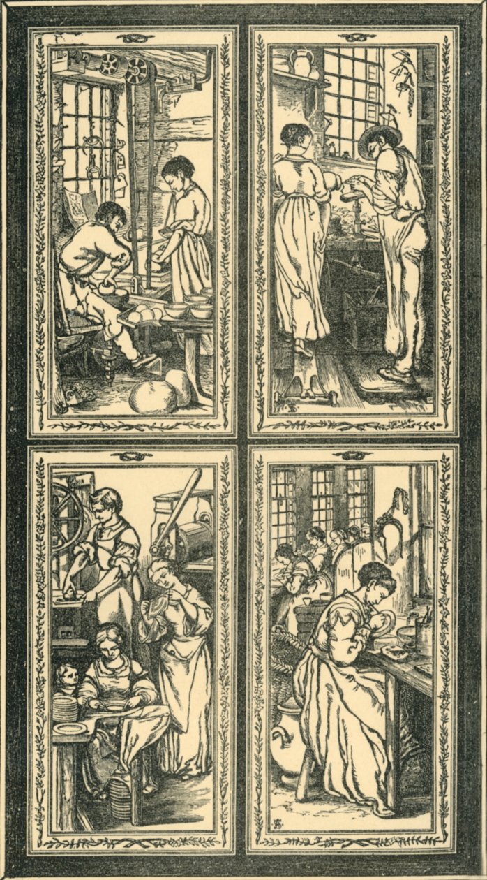 Staffordshire Processes, ólomüveg ablak tervezése, c1870, 1881. alkotó: Unbekannt