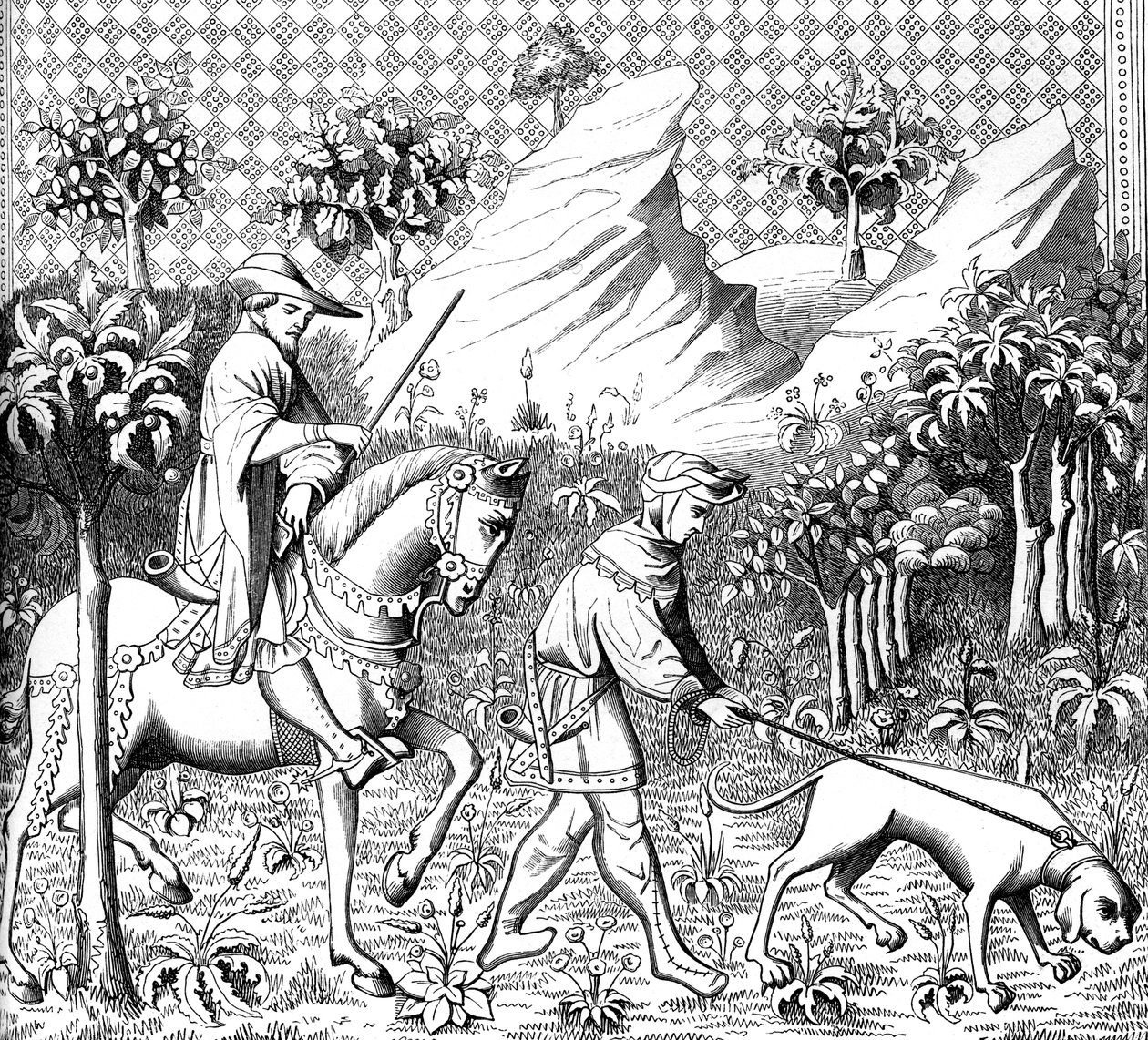 Szarvasvadászat, 14. század 1849 alkotó: Unbekannt