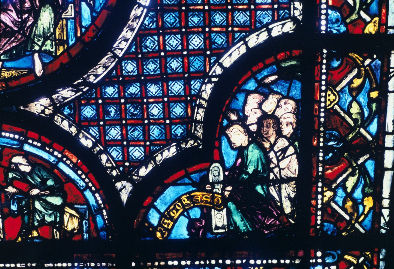 Ólomüveg, Chartres-i katedrális, Franciaország, 1194-1260 alkotó: Unbekannt