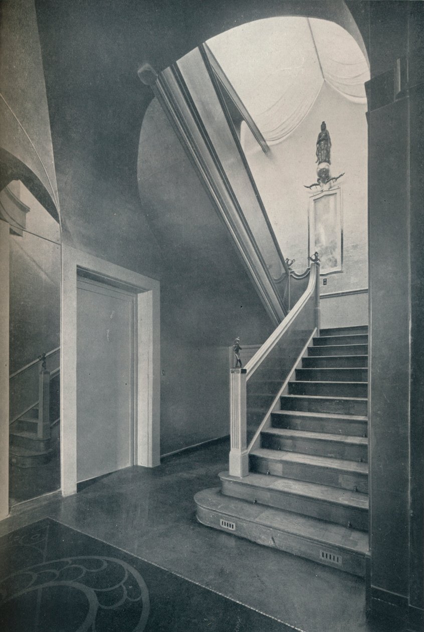 A Finella lépcsőháza és csarnoka, Raymond McGrath építész 1903-1977, 1930 alkotó: Unbekannt