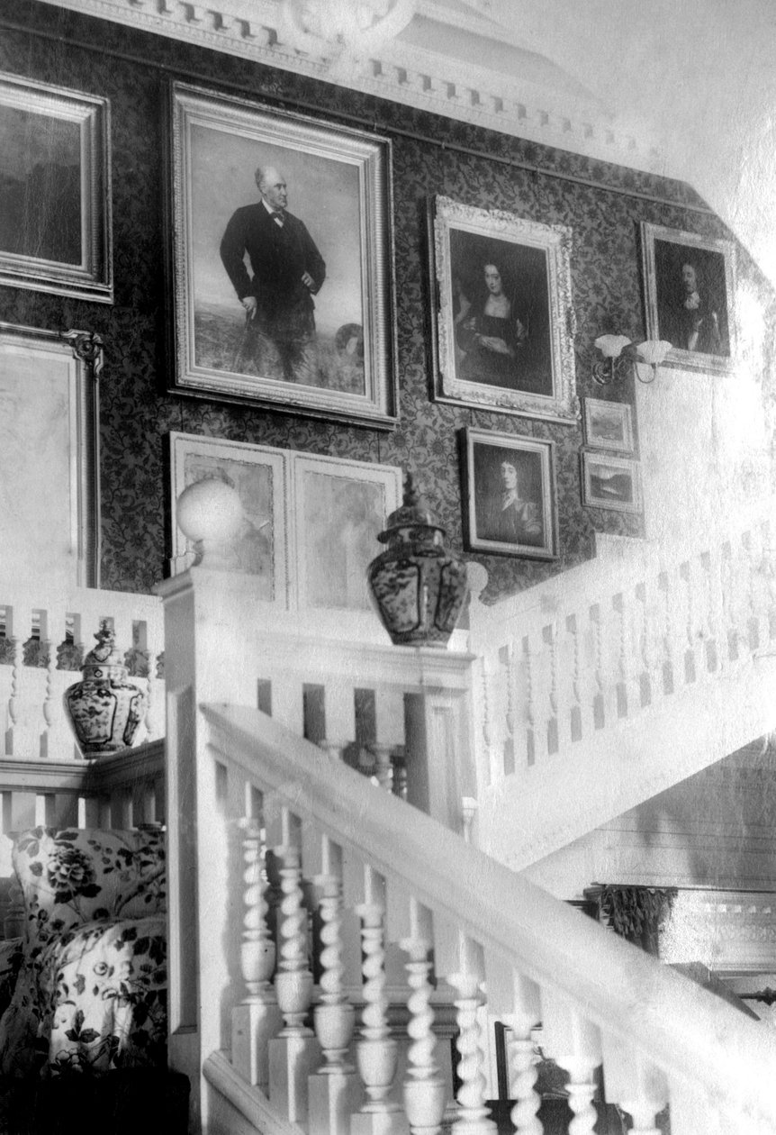 Festményekkel díszített lépcsőház, c1882 alkotó: Unbekannt