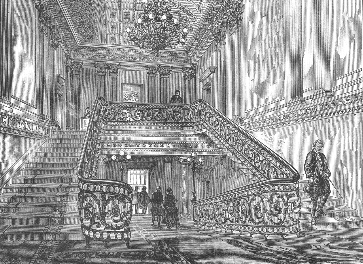 Lépcsőház a Northumberland House-ban, 1897 alkotó: Unbekannt
