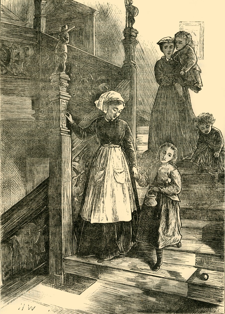 A Cromwell-ház lépcsőháza, 1876, c1876. alkotó: Unbekannt