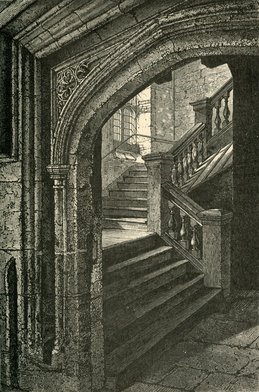 A kápolna és a felső iskola lépcsőháza, 1911. alkotó: Unbekannt