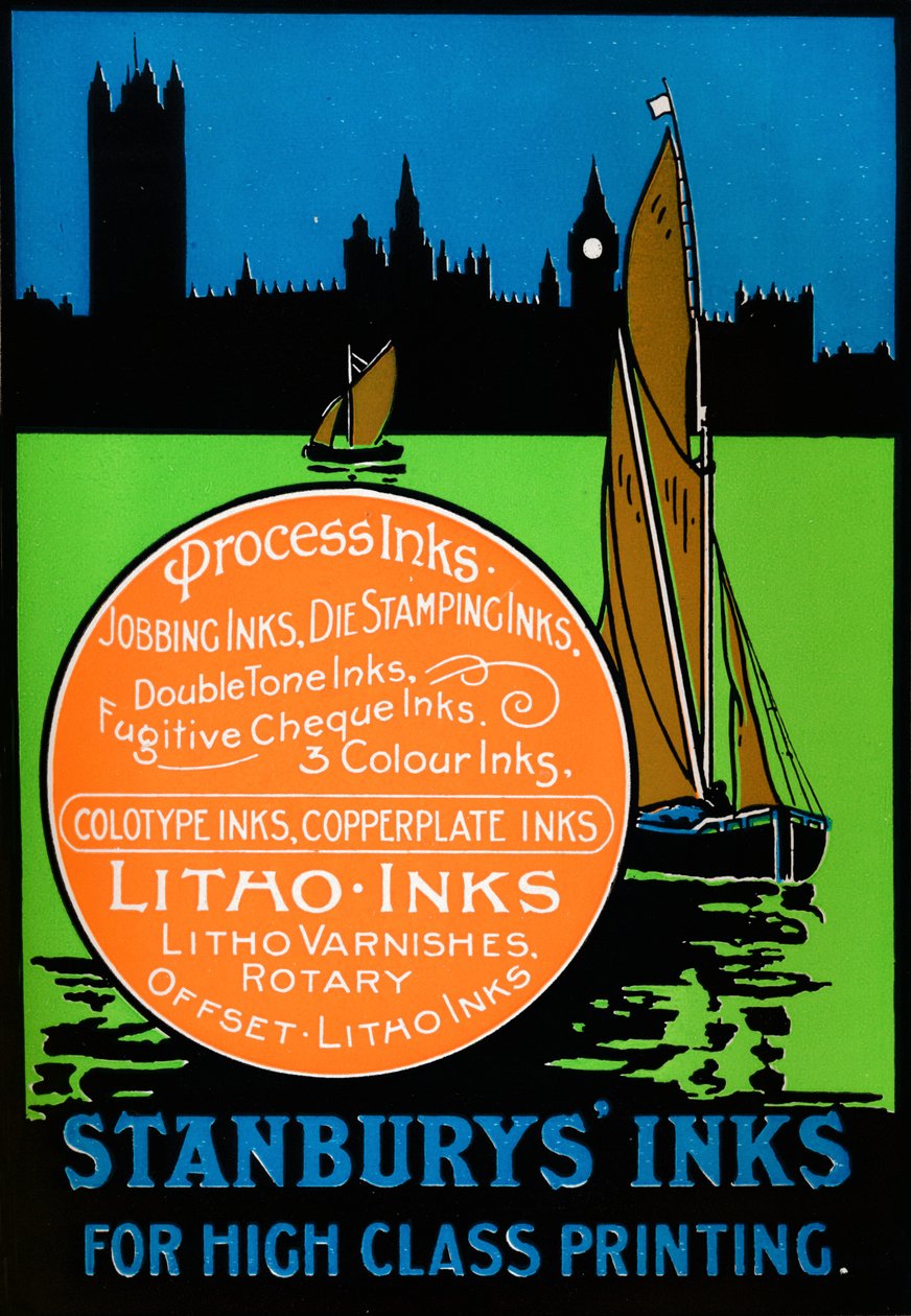 Stanburys tinták kiváló minőségű nyomtatáshoz, 1917 alkotó: Unbekannt