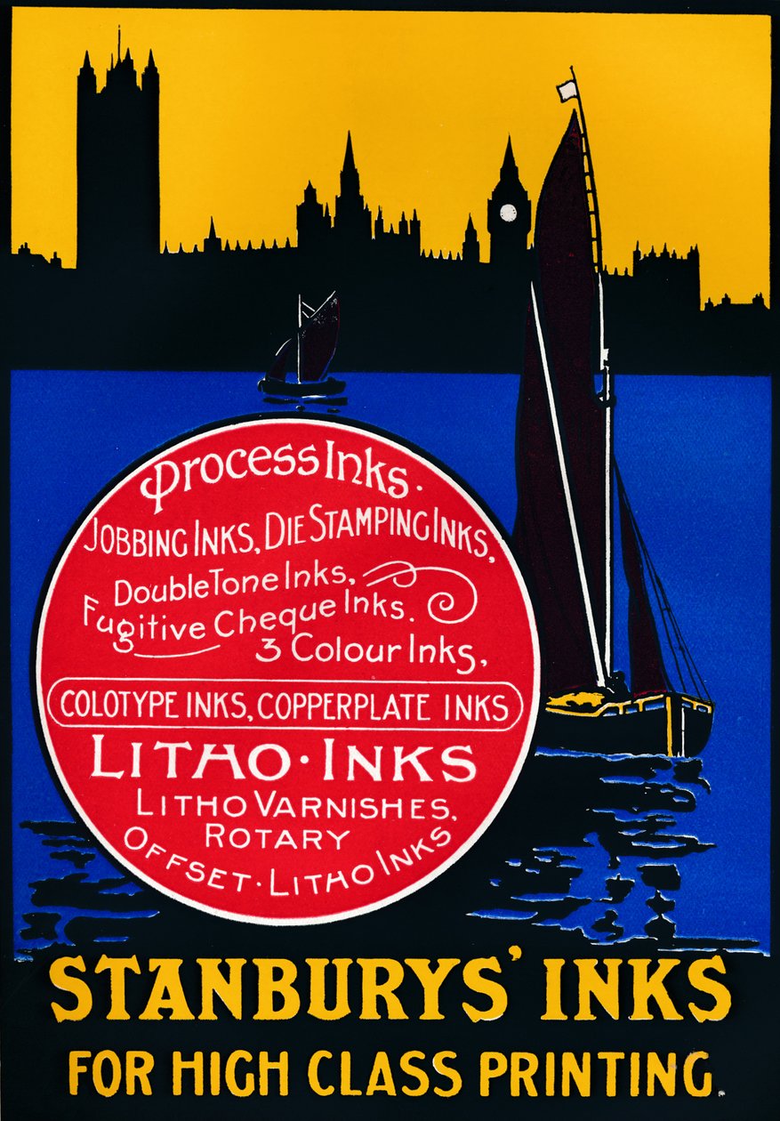 Stansburys tinták kiváló minőségű festészethez, 1910 alkotó: Unbekannt