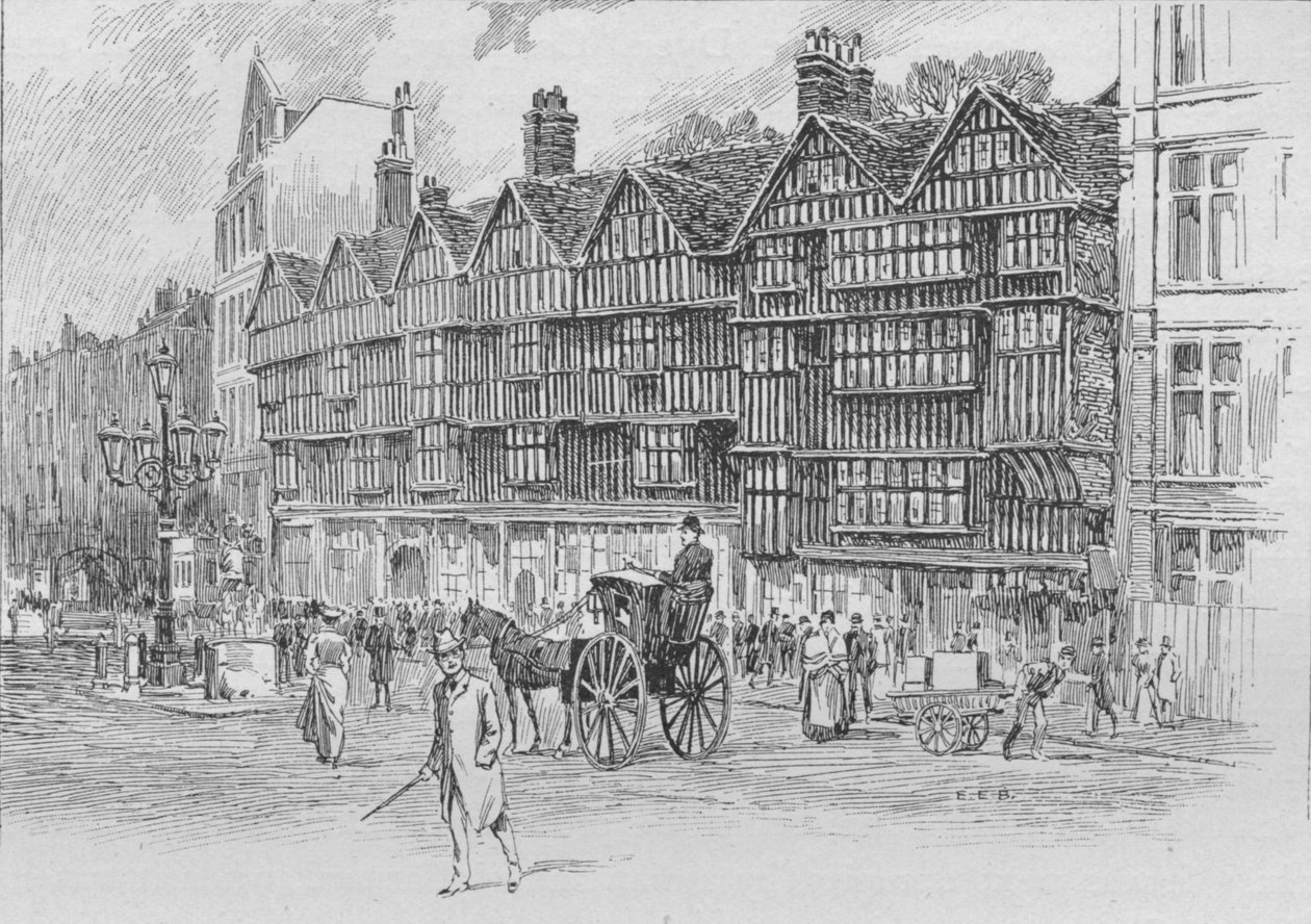 Staple Inn, Holborn Bars, London, 1910, 1911 alkotó: Unbekannt