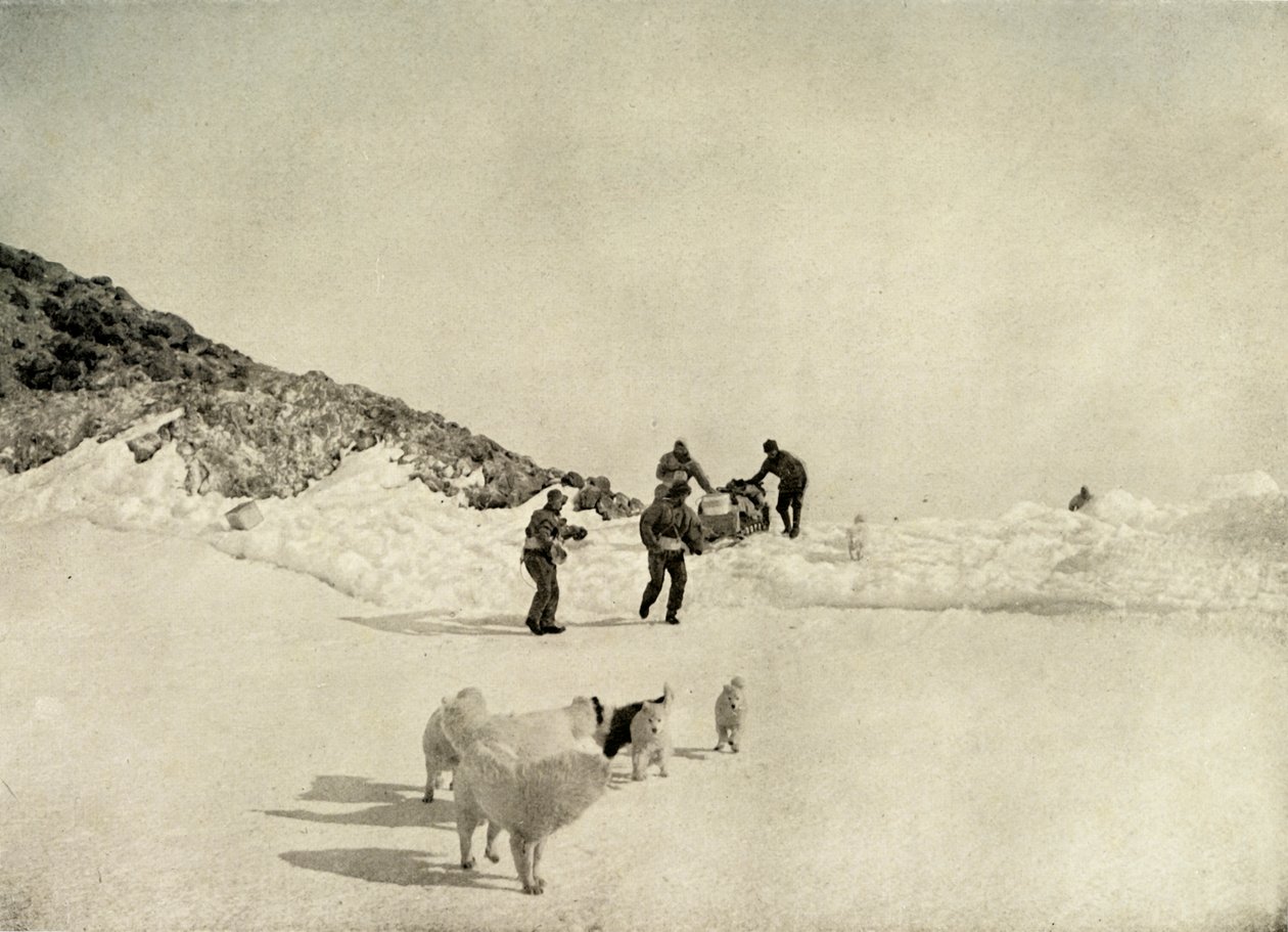 Western Party indulása Cape Roydsból, 1908, 1909. alkotó: Unbekannt