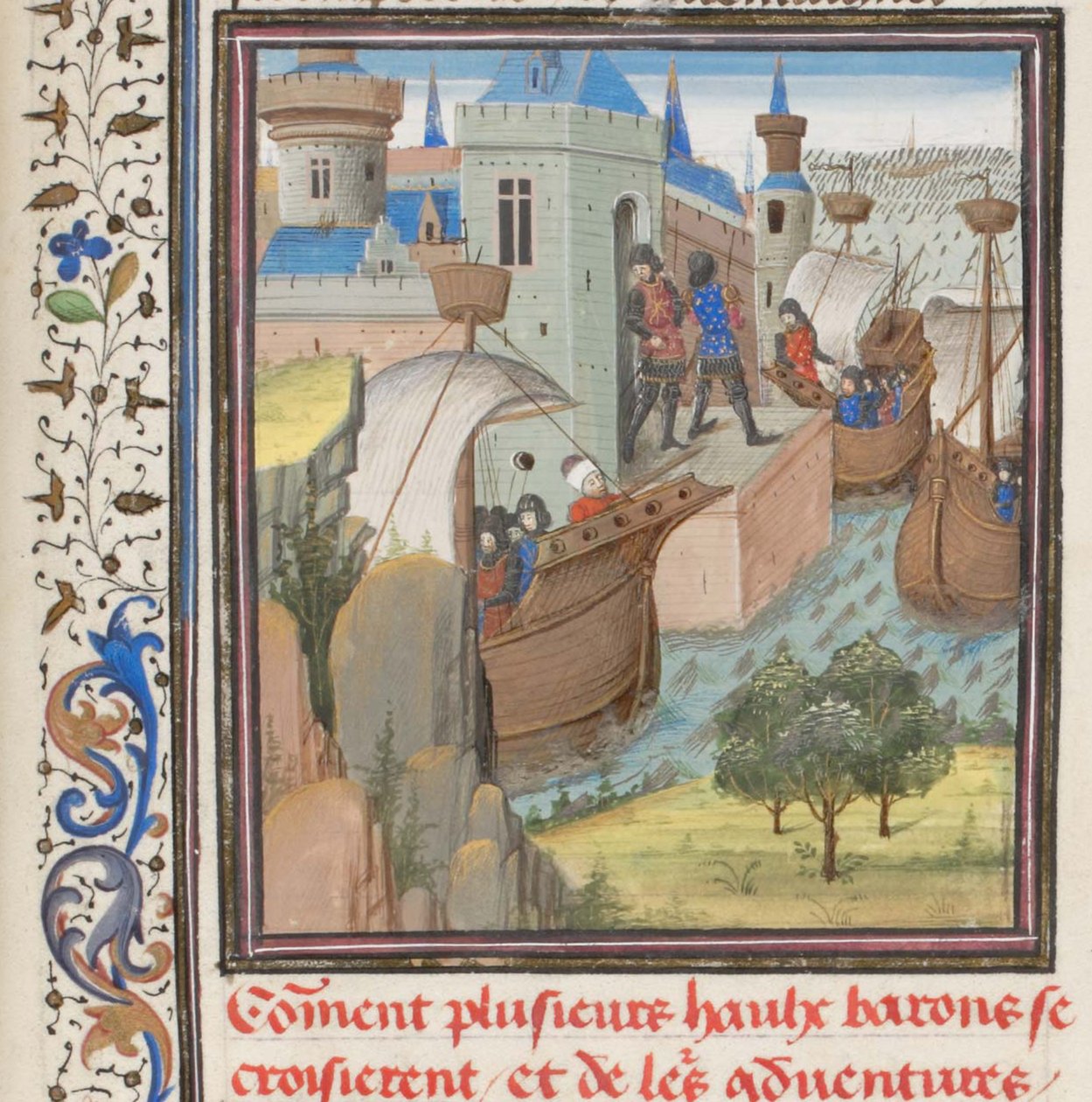 Kezdje a negyedik keresztes hadjáratot. Türoszi Vilmos miniatúrája a Historiából, 1460-as évek alkotó: Unbekannt