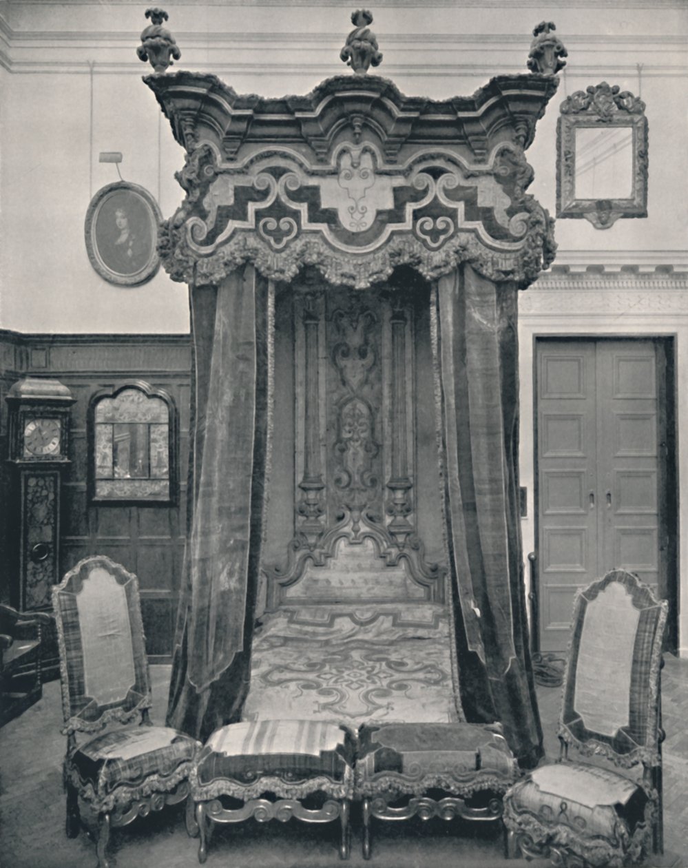 State Bed, angol, 1708 körül, 1928 alkotó: Unbekannt