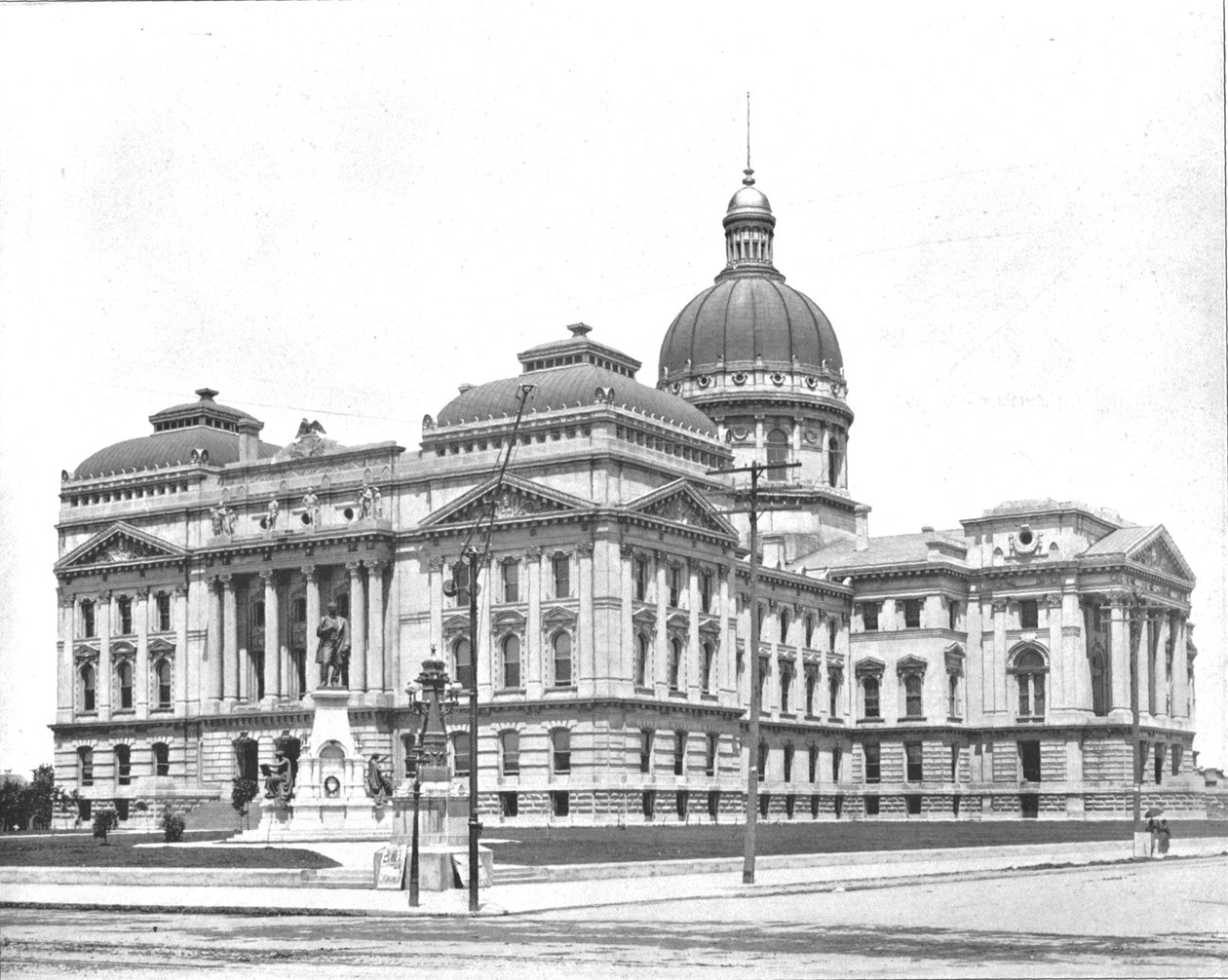 State Capitol, Indianapolis, Indiana, USA, 1900. alkotó: Unbekannt