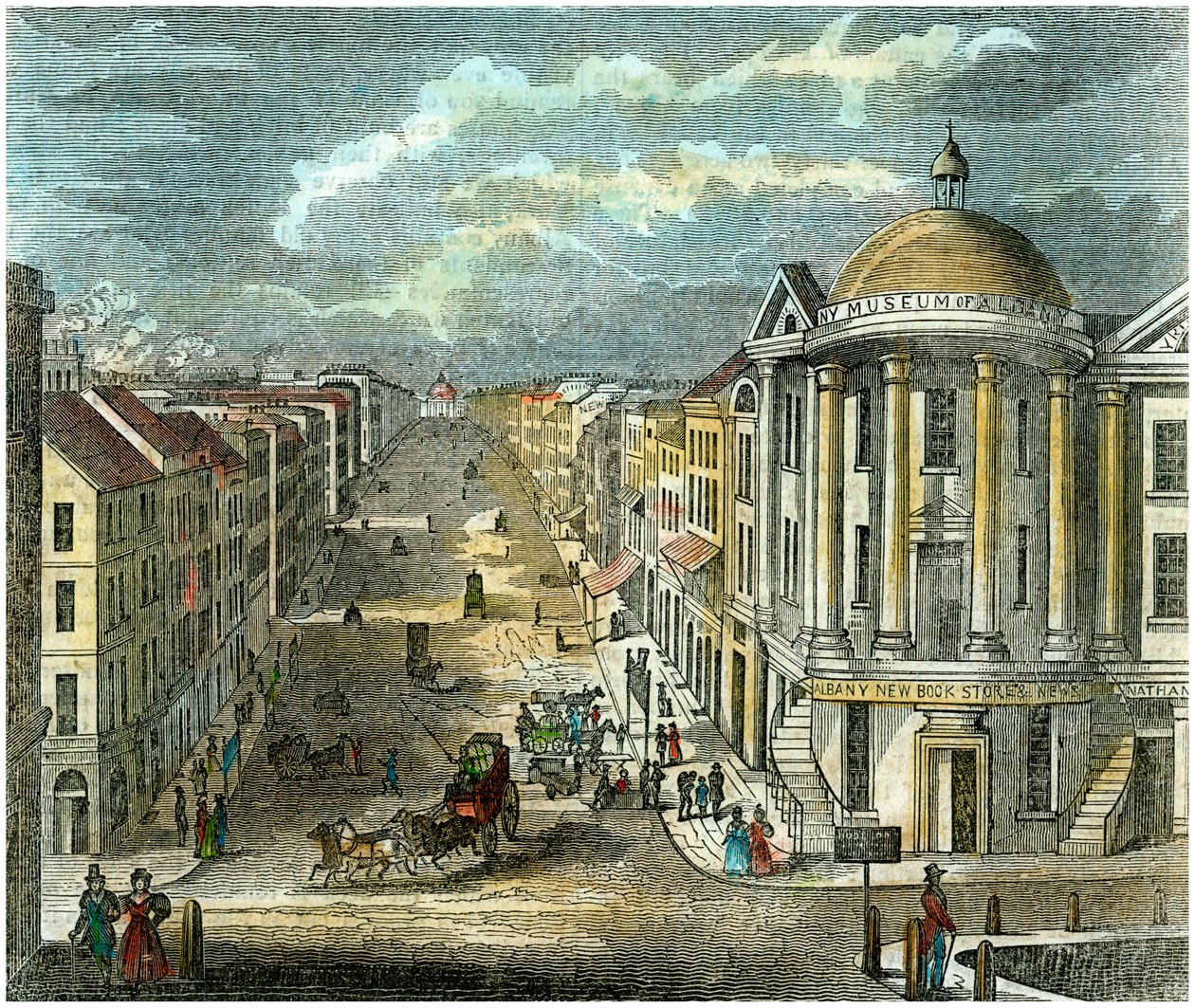 State Street, Albany, New York, USA, 1835 alkotó: Unbekannt