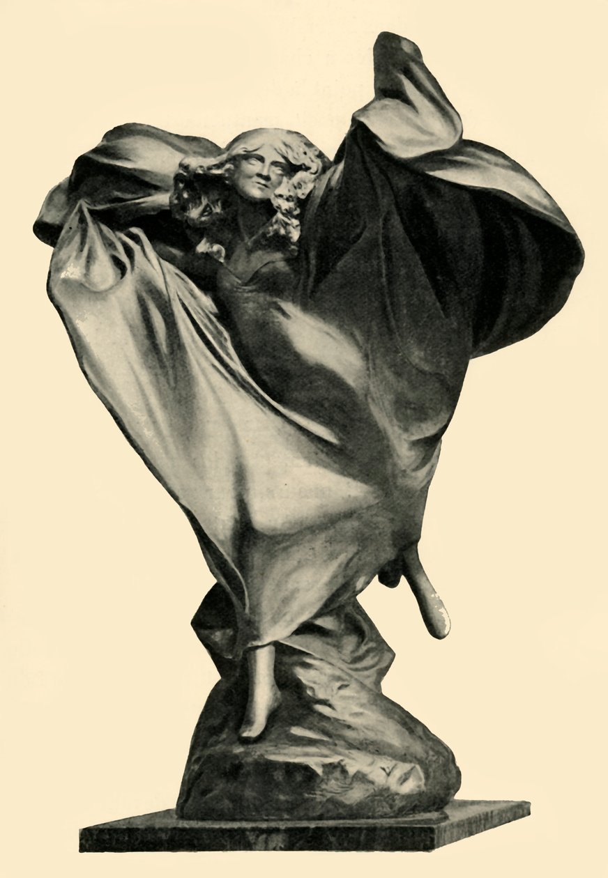 Théodore Rivière Loie Fuller szobra, 1890-es évek, 1903. alkotó: Unbekannt