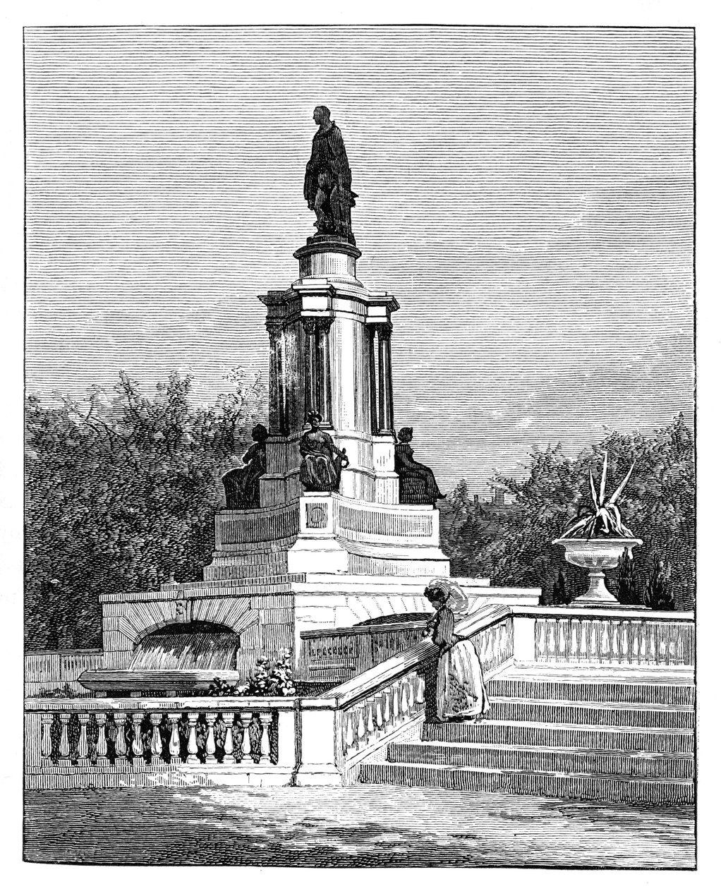 Albert herceg szobra, Memorial of the Great Exhibition, London, 19. század vége alkotó: Unbekannt
