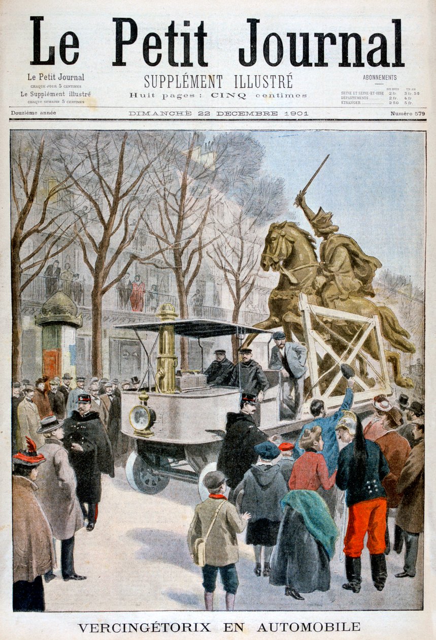 Vercingetorix szobra átutazóban, Franciaország 1901 alkotó: Unbekannt