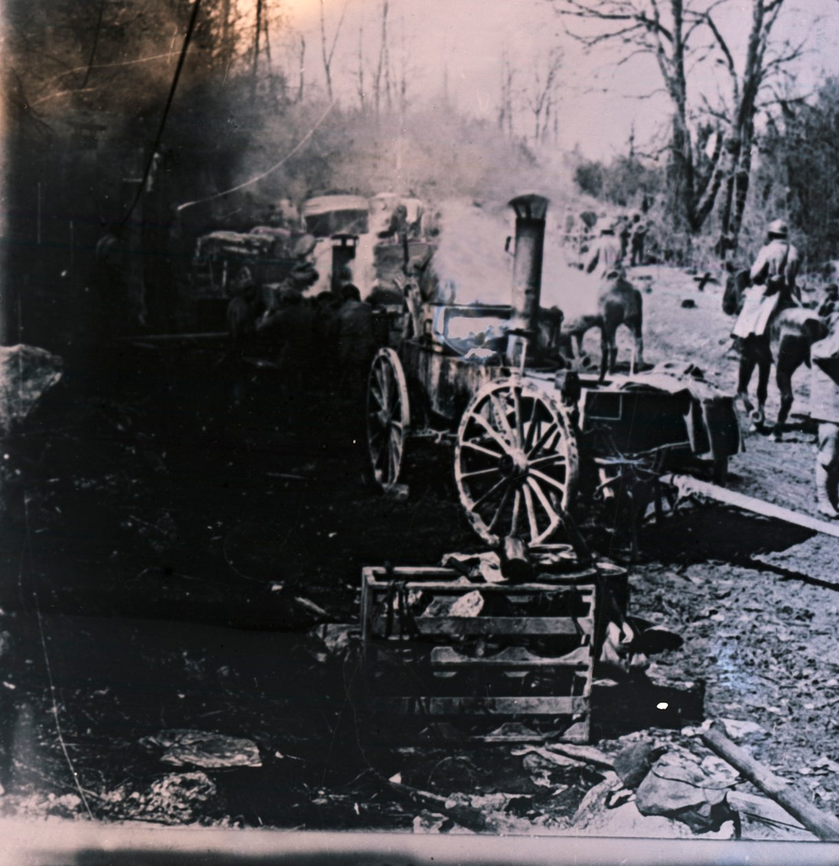 Gőzmozdony, c1914-c1918 alkotó: Unbekannt