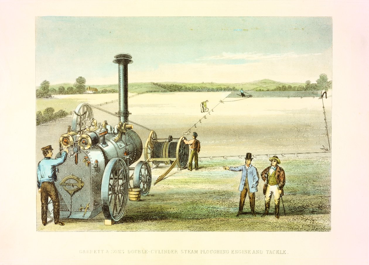 Gőzszántó felszerelés, c1860 alkotó: Unbekannt