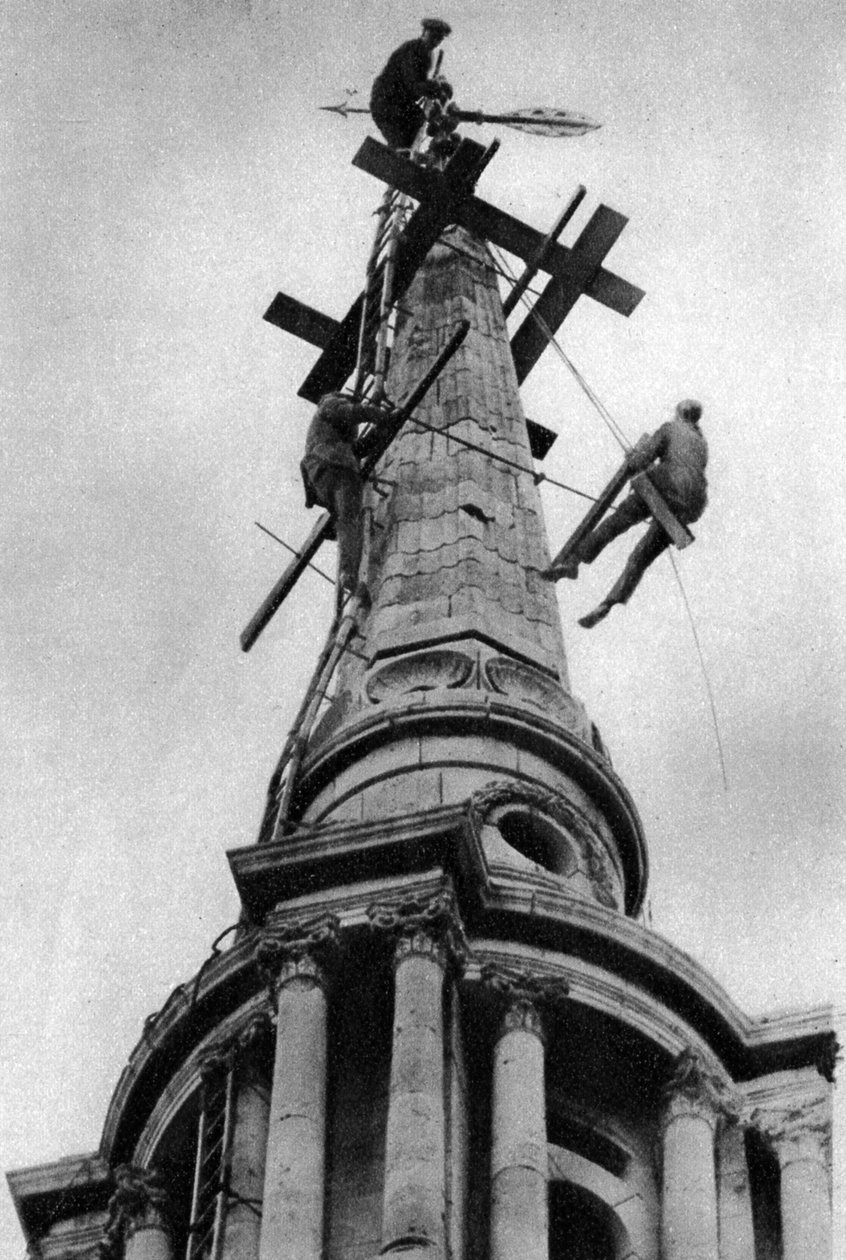 Steeplecks a All Saints Church tornyán, Poplar, London, 1926-1927 alkotó: Unbekannt