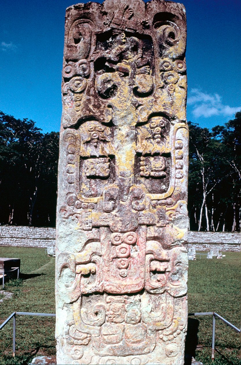 Stele B, Copan, Honduras, Kolumbusz előtti, Maya, c300-630 alkotó: Unbekannt