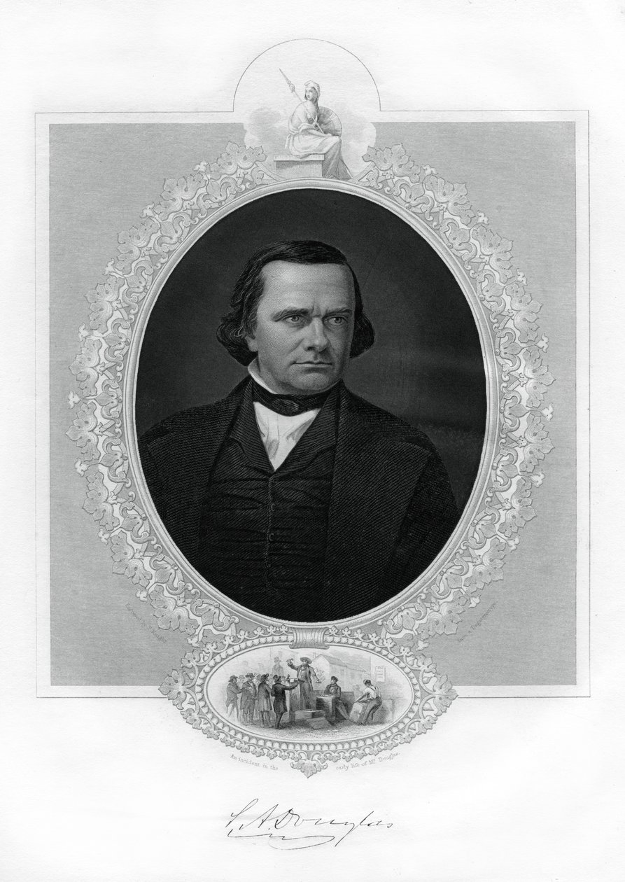 Stephen A Douglas amerikai politikus, 1862-1867 alkotó: Unbekannt