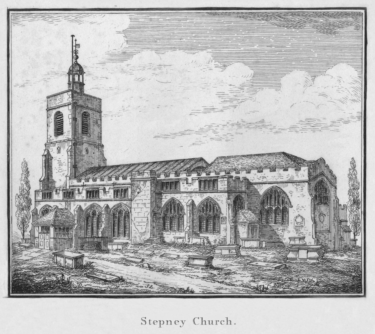 Stepney templom, 1792 alkotó: Unbekannt