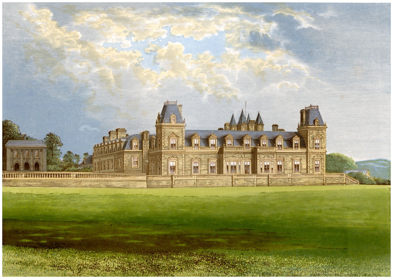 Stevenstone Park, Devon, a Rolle család otthona, 1880 alkotó: Unbekannt